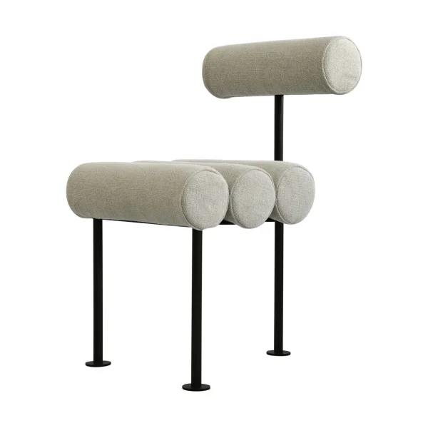 101 Copenhagen Chaise de salle à manger Hiro Black frame-Sand