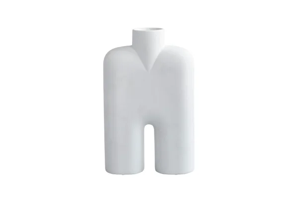 101 Copenhagen - Cobra Tall Vase Medio Bone Blanc