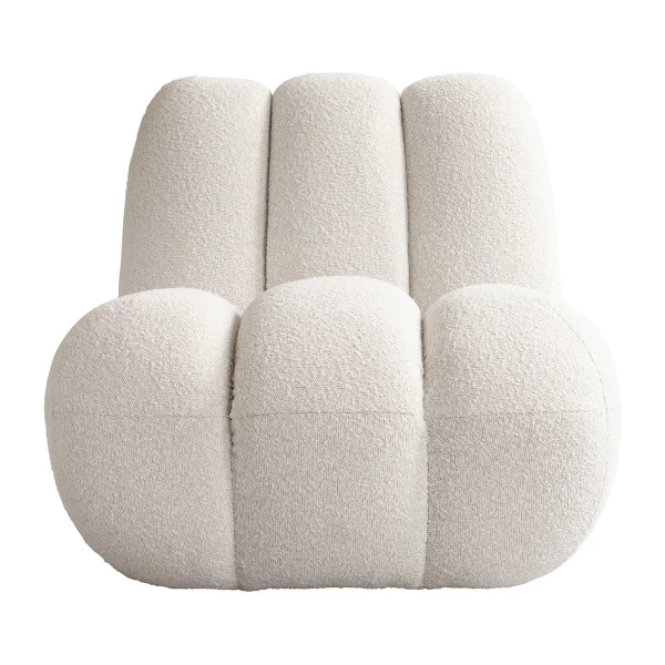 101 Copenhagen Fauteuil lounge Toe bouclé Off-white