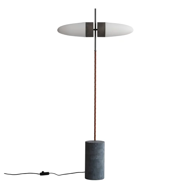 101 Copenhagen Lampadaire Bull 140 cm Oxydé