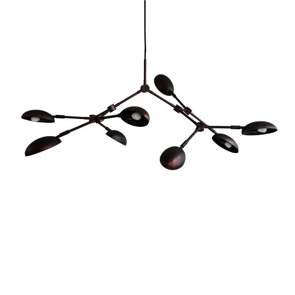 101 Copenhagen Lustre Drop Chandelier mini Noir brûlé