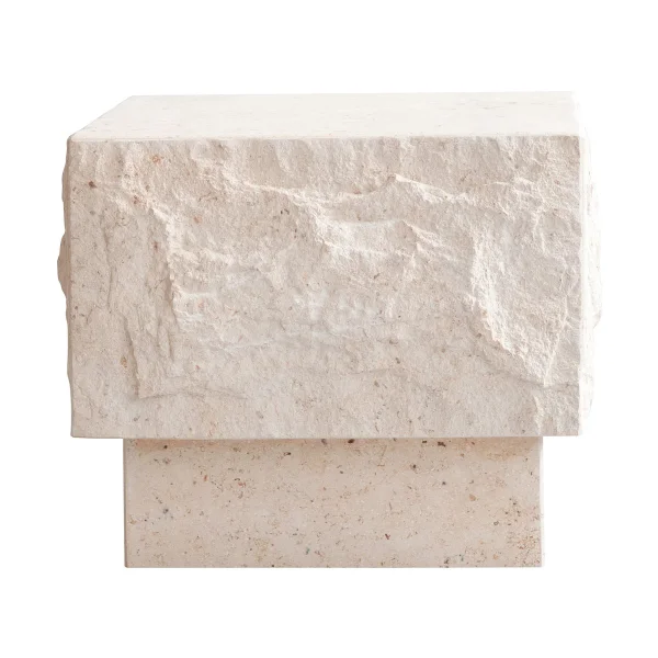 101 Copenhagen Table d'appoint Temple low 42x40 cm Limestone