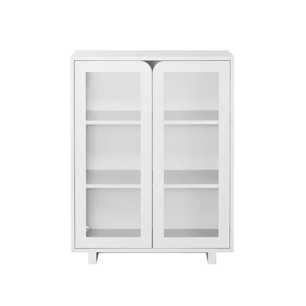 1898 Armoire vitrée basse Vidja White