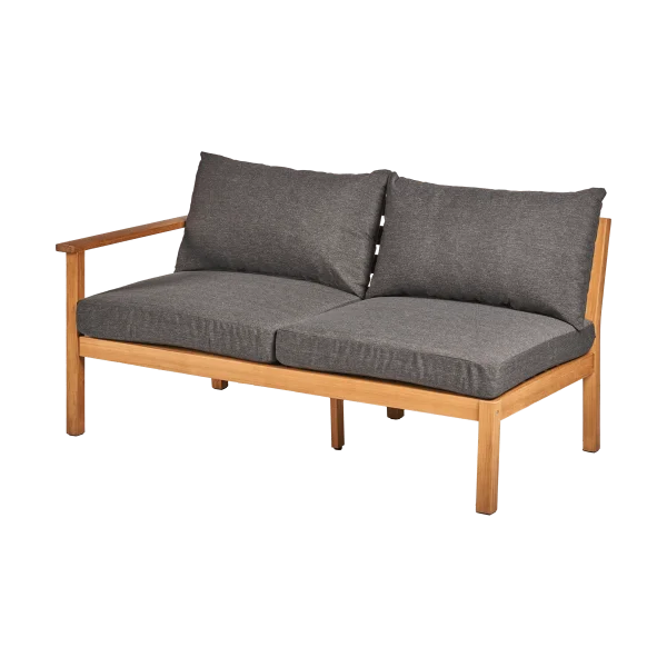 1898 Canapé Stockaryd 2 places module droit teak/dark grey
