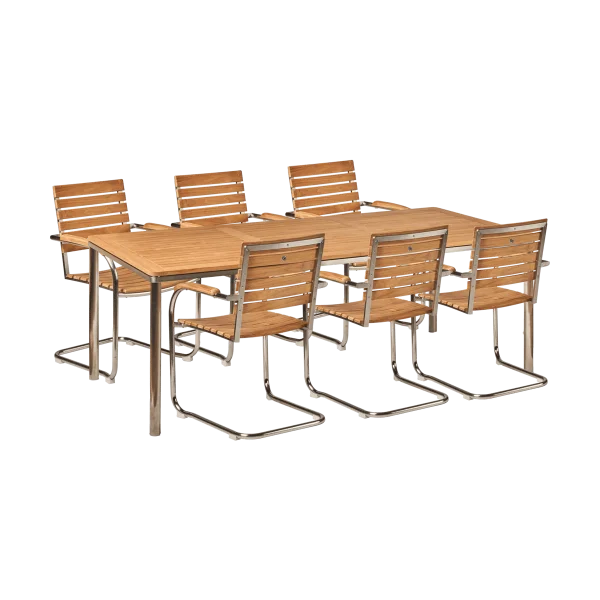 1898 Ensemble table et 6 chaises de jardin Rörvik