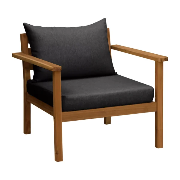 1898 Fauteuil lounge Stockaryd teak/dark grey