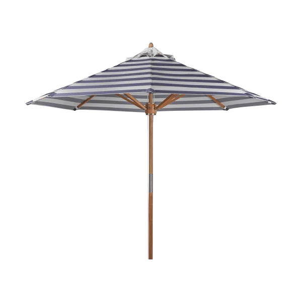 1898 Parasol Hisshult Ø270 cm Blue stripe-teak