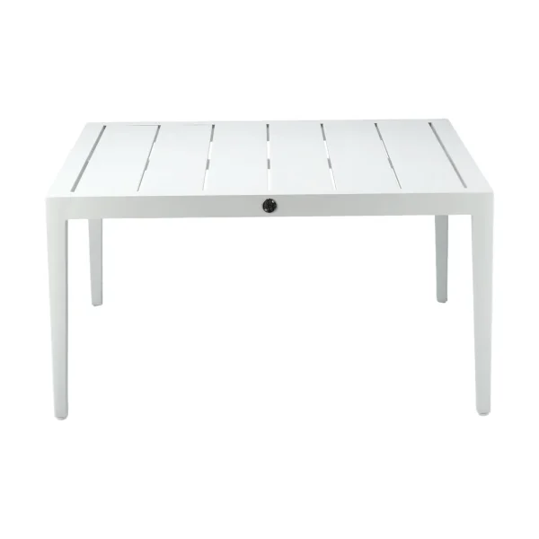 1898 Table basse Santander 78x78x40 cm Aluminium blanc