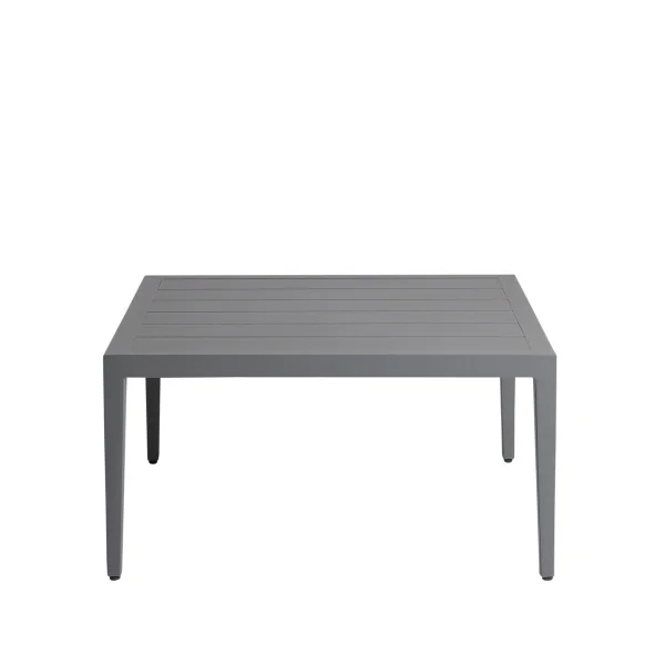 1898 Table basse Santander 78x78x40 cm Aluminium gris