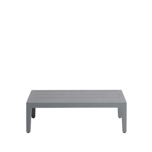 1898 Table d'appoint Santander 75x43x24 cm Aluminium gris