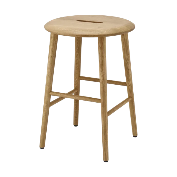 1898 Tabouret Norrabo 45 cm Chêne laqué naturel