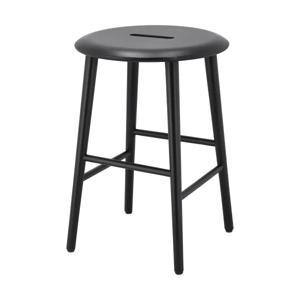 1898 Tabouret Norrabo 45 cm Chêne laqué noir