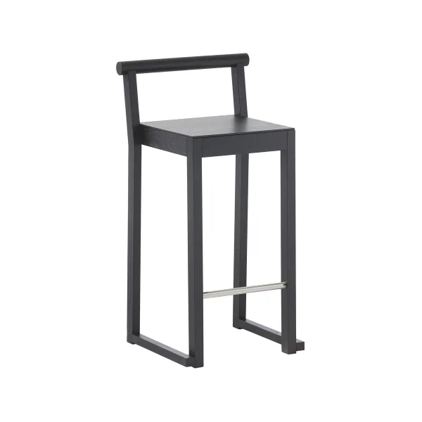 A2 Tabouret de bar Party 66 cm Chêne teinté noir