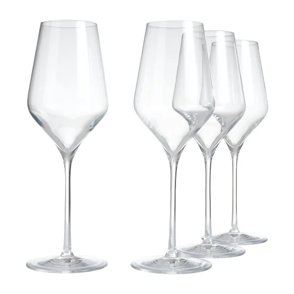 Aida Verre à vin blanc Connoisseur Extravagant 40,5 cl Lot de 4 Clear