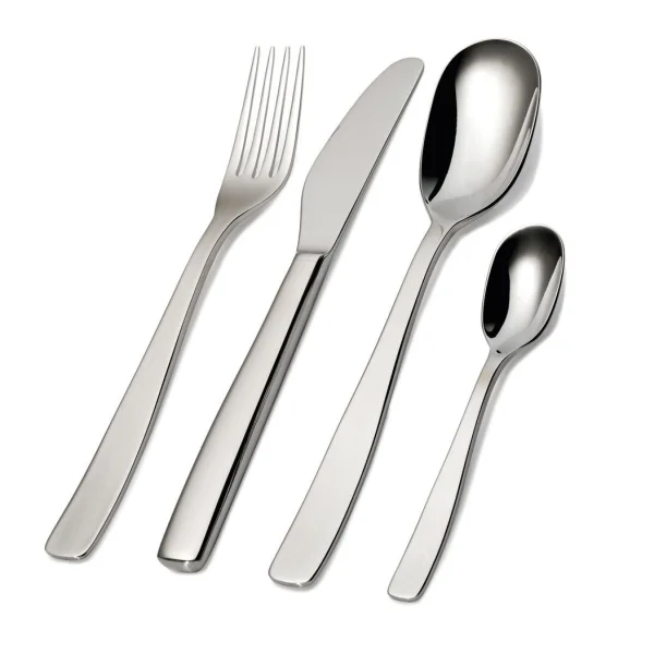 Alessi Couverts KnifeForkSpoon Lot de 24 Acier inoxydable