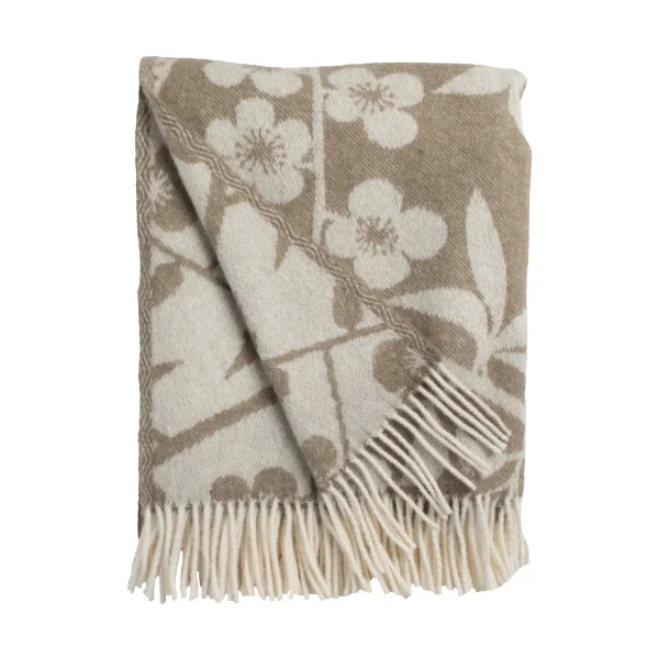 Almedahls Plaid Körsbärsträdgården 130x170 cm Marron-off-white