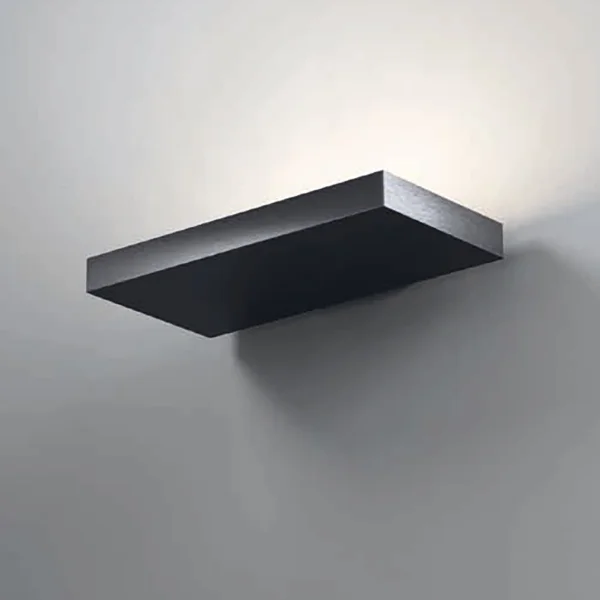 Amarcords Stasi - applique murale en saillie - 30 x 15 x 3 cm - 28W LED inclus - noir