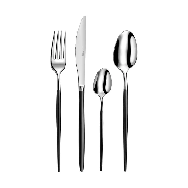 Amefa Set de couverts Soprano 16 pièces Noir