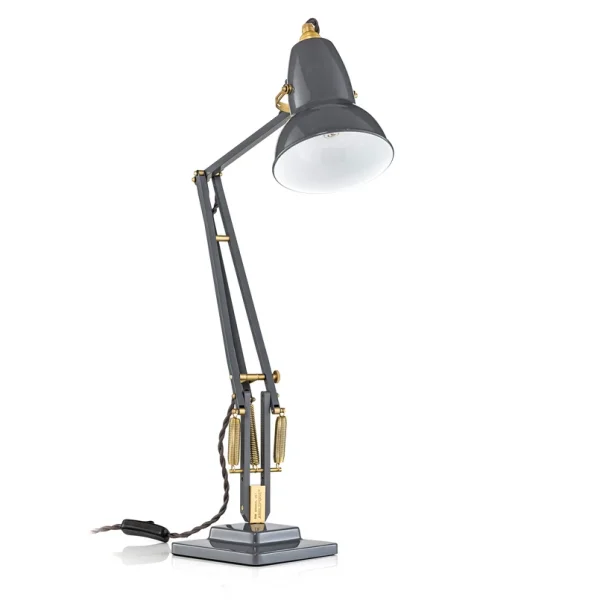 Anglepoise - lampe de table Original 1227, gris/laiton