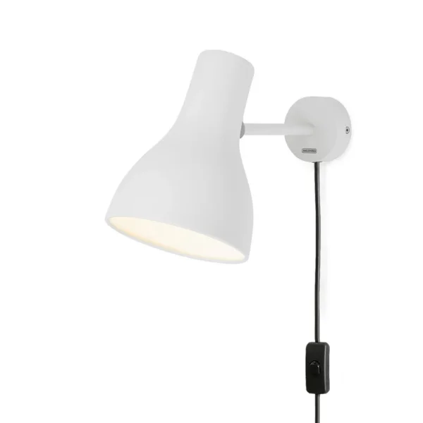 Anglepoise - Lampe murale Type 75 avec fiche, blanche