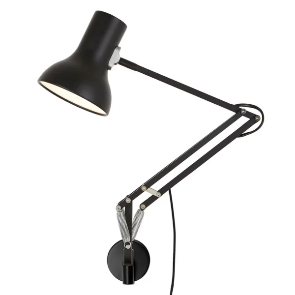 Anglepoise - Mini applique murale Type 75 avec ferrure Jet Black