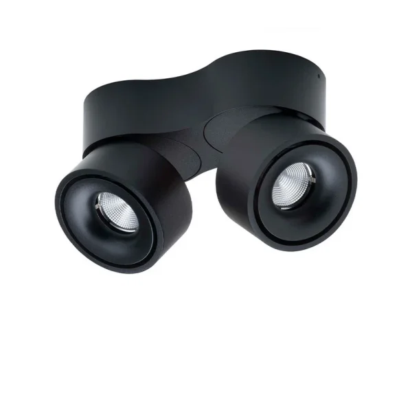 Antidark - Easy Double W2100 LED Plafonnier 1800-2700K DTW Black