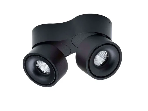ANTIDARK - Easy Double W2100 LED Plafonnier w/Hole 2700K Black