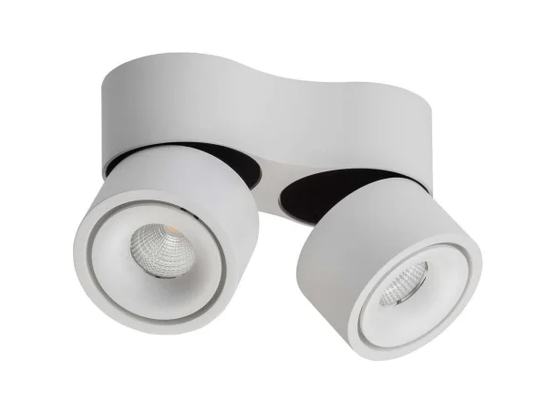 Antidark - Easy Mini Double W275 LED Plafonnier w/Hole 2700K Blanc