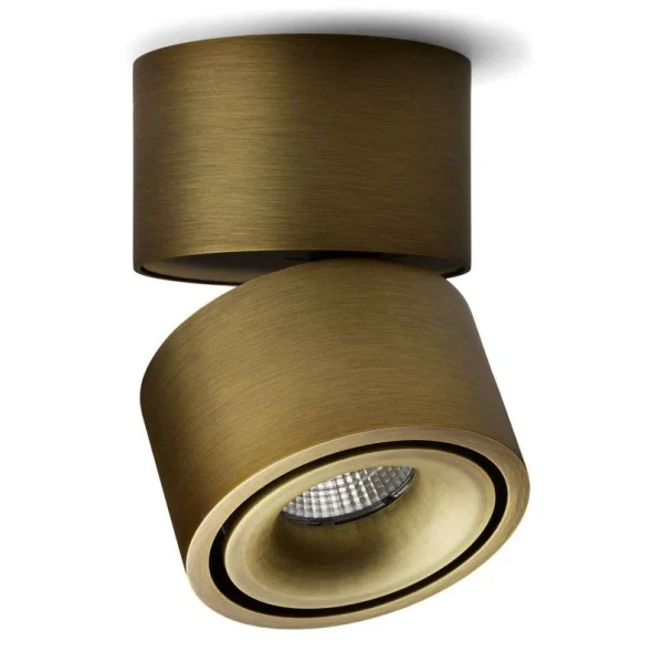 ANTIDARK - Easy Mini W75 LED Spot monté en surface 2700K Brushed Brass