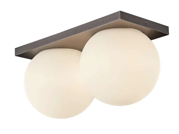 Antidark - Palla C2135 LED Plafonnier Dim-to-Warm Opale/Titanium