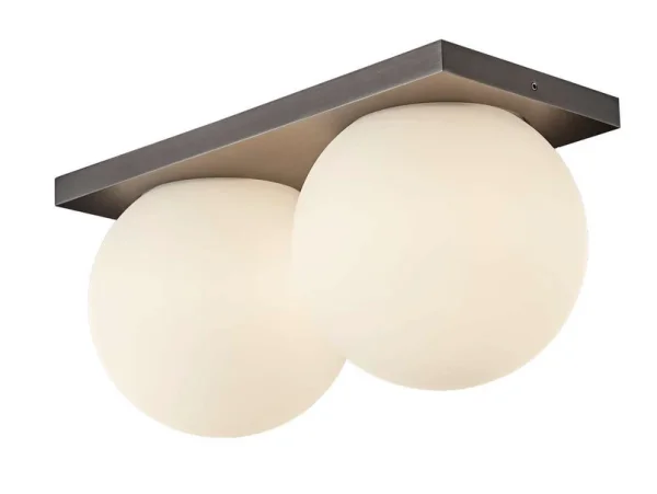 ANTIDARK - Palla Mini C290 plafonnier LED, à intensité variable, gris/blanc