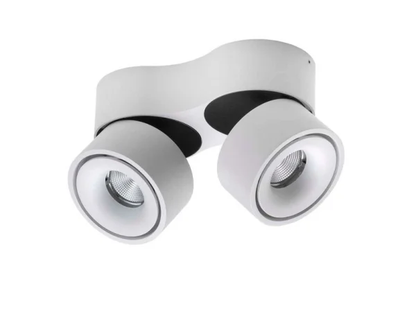 ANTIDARK - Plafonnier LED Easy Double W2100, blanc, à 2 lampes