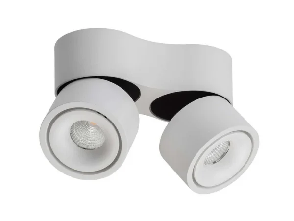 ANTIDARK - Plafonnier LED Easy Mini Double W275 2700K, blanc