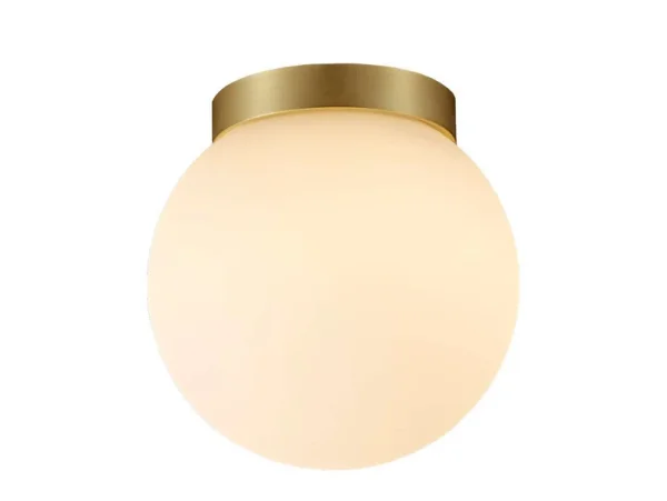ANTIDARK - Plafonnier LED Palla C135, IP44, laiton/opale