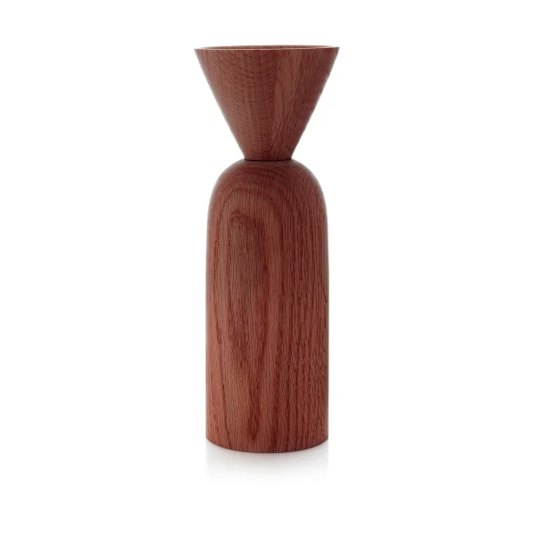 Applicata Vase Shape cone Chêne fumé