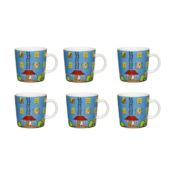 Arabia Mug Moomin 70ème anniversaire lot de 6 30 cl