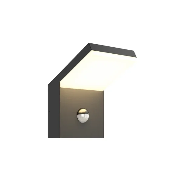 Arcchio - Applique d'extérieur LED Yolena, capteur, anthracite, aluminium