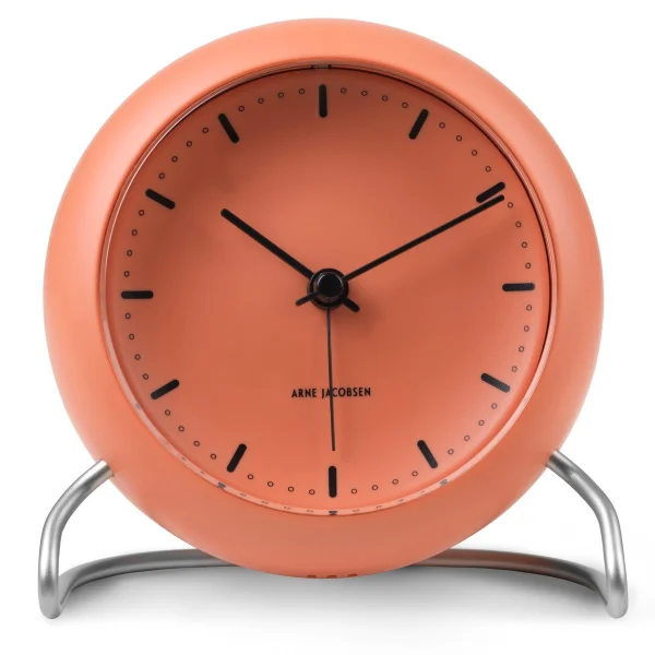 Arne Jacobsen Clocks Horloge de table AJ City Hall Pale orange