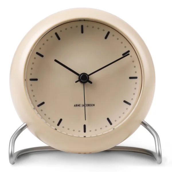 Arne Jacobsen Clocks Horloge de table AJ City Hall Sandy beige