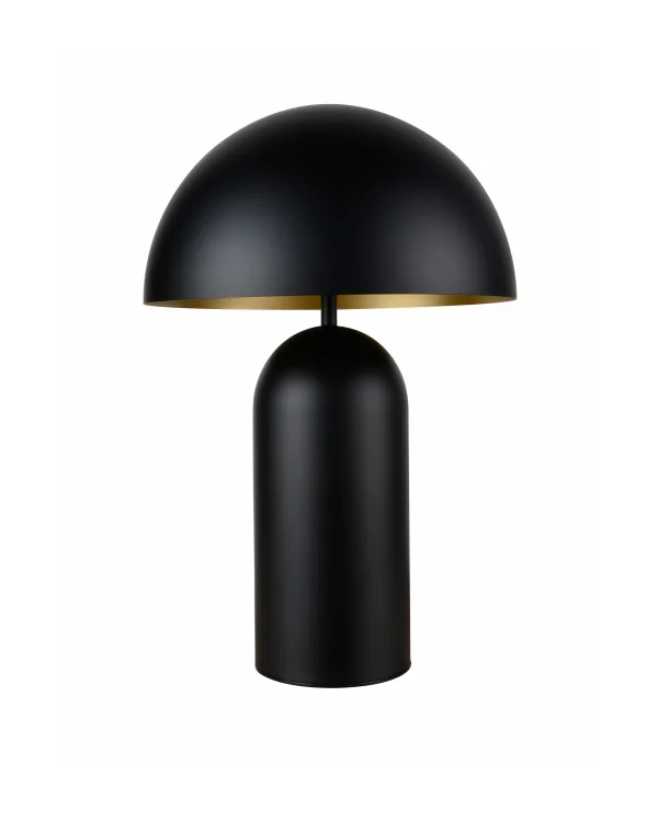Artdelight Best - lampe à poser - Ø 25 x 34,5 cm - noir/doré