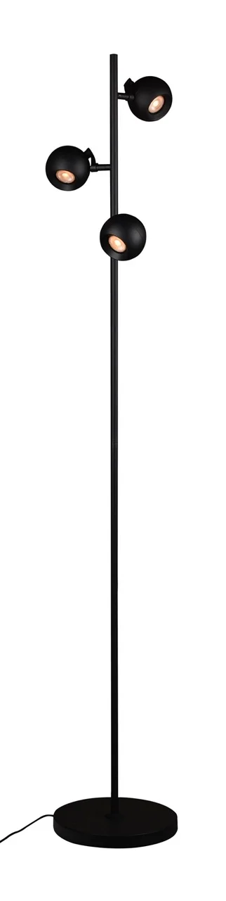 Artdelight Bolero - lampadaire - Ø 25 x 160 cm - noir