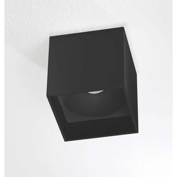 Artdelight Brock - plafonnier - 10 x 10 x 10 cm - 7W LED dimmable inclus - noir