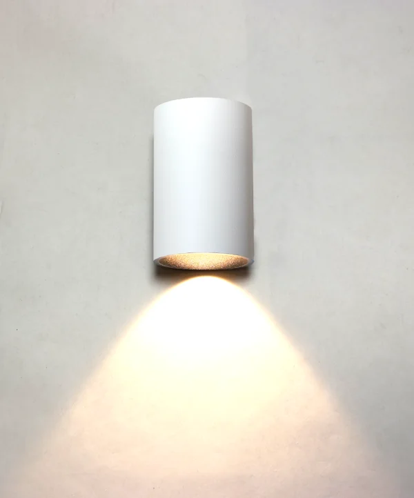 Artdelight Brody - applique murale - Ø 7,2 x 11 cm - 4W LED inclus - IP54 - blanc