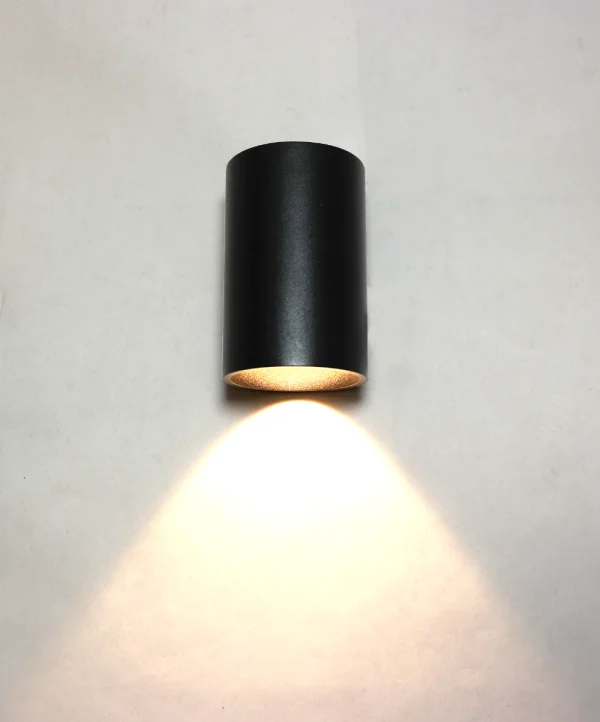 Artdelight Brody - applique murale - Ø 7,2 x 11 cm - 4W LED inclus - IP54 - noir