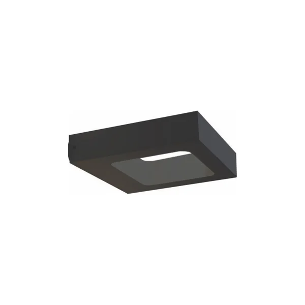 Artdelight Carre - Applique d'extérieur - 14,5 x 13 x 3 cm - 4W LED inclus - IP54 - noir