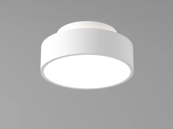 Artdelight Chicago - plafonnier - Ø 15 x 6,8 cm - 9,8W LED dimmable inclus - blanc