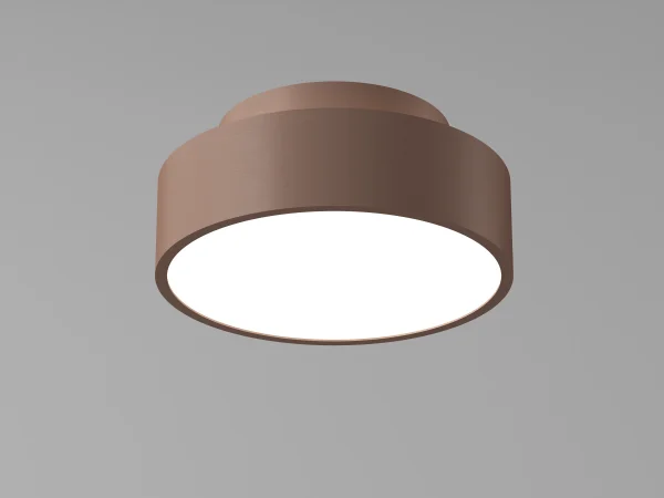Artdelight Chicago - plafonnier - Ø 15 x 6,8 cm - 9,8W LED dimmable inclus - bronze brossé