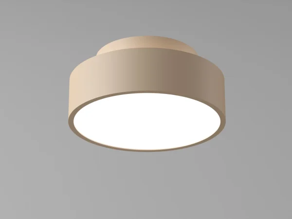 Artdelight Chicago - plafonnier - Ø 15 x 6,8 cm - 9,8W LED dimmable inclus - champagne