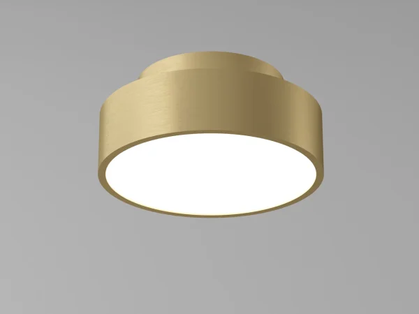 Artdelight Chicago - plafonnier - Ø 15 x 6,8 cm - 9,8W LED dimmable inclus - warm gold
