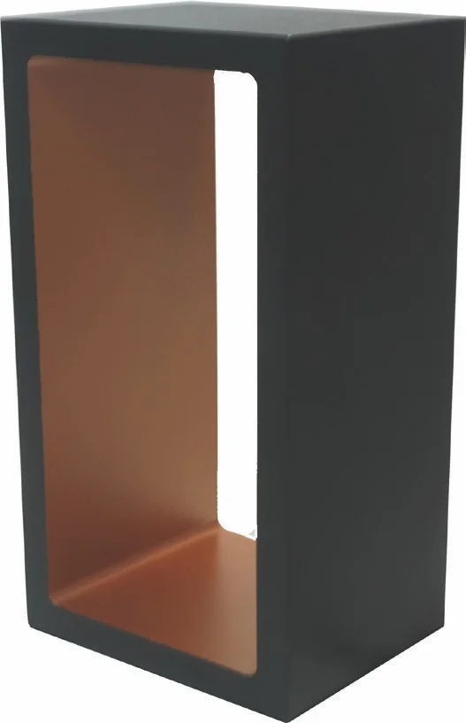Artdelight Corridor - lampe à poser - 18,2 x 10 x 8 cm - 3 niveaux de gradation - 6W LED inclus - IP40 - noir et or